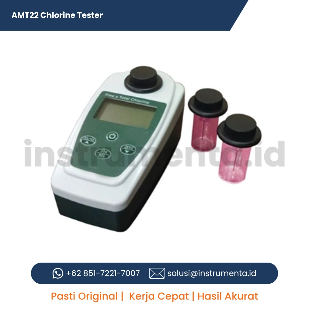 Official Supplier AMTAST AMT22 Chlorine Tester Alat Ukur Kadar Klorin Bebas Dan Total Digital